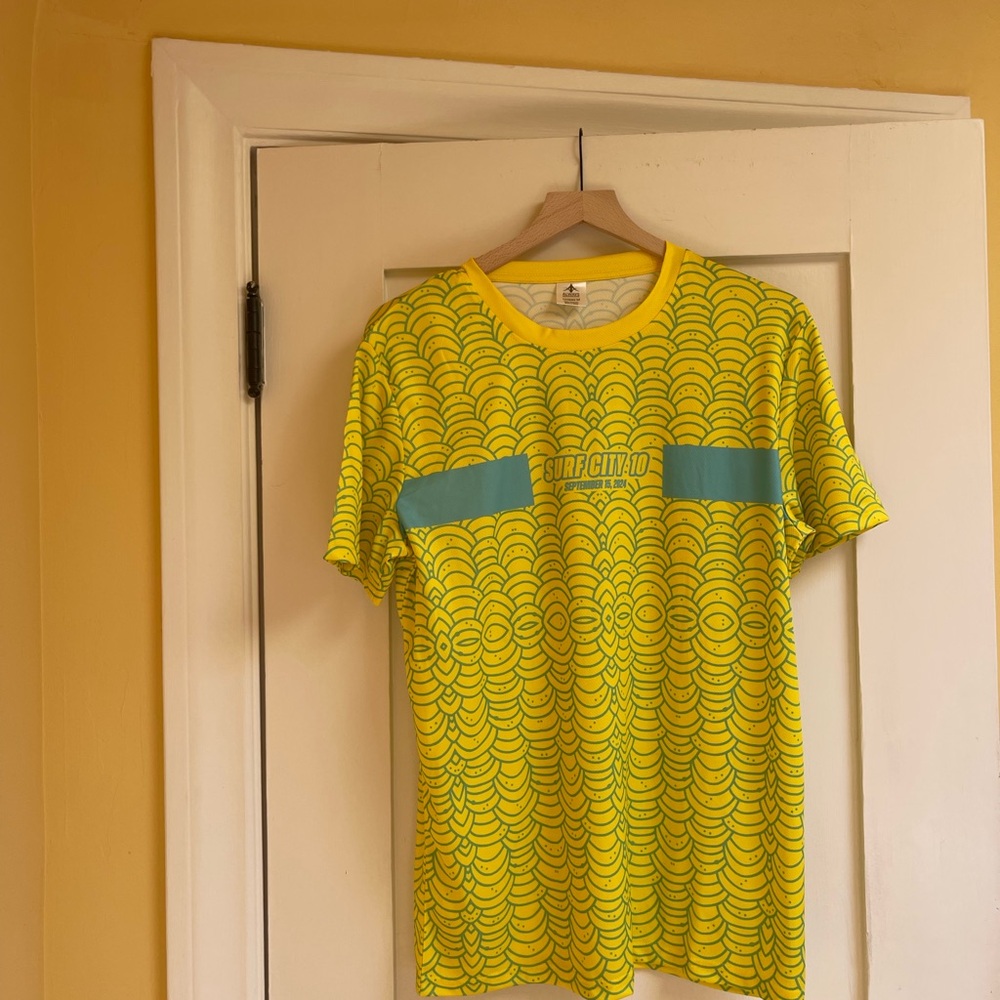 Yellow and Blue Graphic Unisex Shirt